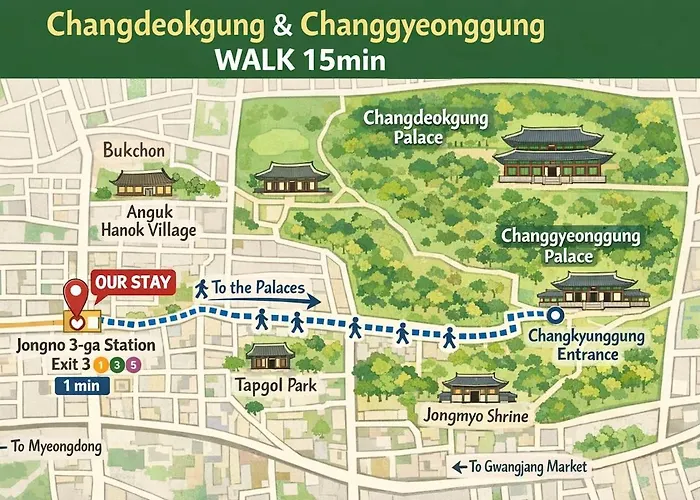 아파트 Sodamon Hanok Terrace Family Jongno *